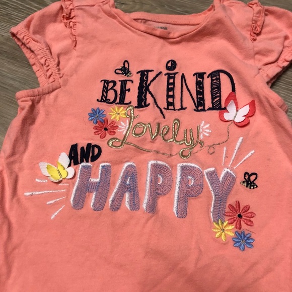 Gymboree “Be Kind, Lovely, and Happy” T Shirt - Picture 4 of 6